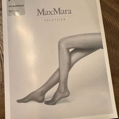 Brand New Max Mara Velato 13 Tights/ Hosiery Color Black Size S-L Made in Italy