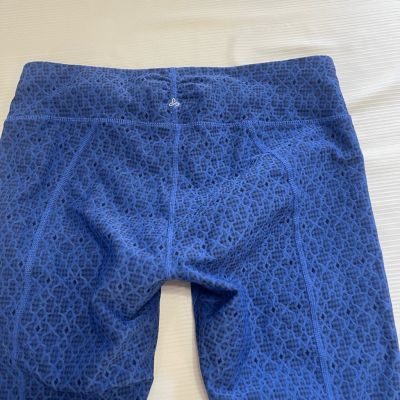 Prana Misty Knicker Blue Capri Leggings Size Medium