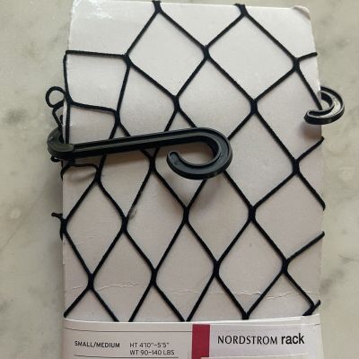 NWT NORDSTROM Black Fishnet Tights Size Small/ Medium