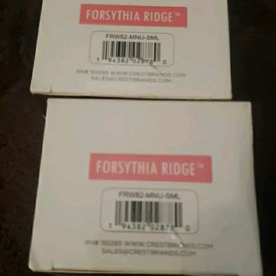 Lot Of 2 Forsythia Ridge Silky Sheer Tights Nylon Spandex Mix Small Dark Nude