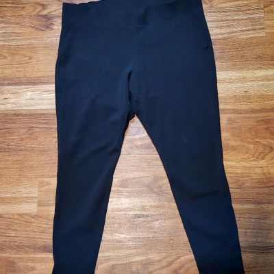 Torrid Ponte Pocket Legging Sz 1X Full Length Signature Waist Mid Rise Black