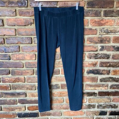 Lands' End Navy Blue Pull-On Leggings Pants Women's Size medium 10-12