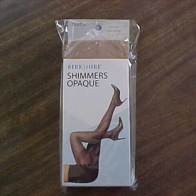 BERKSHIRE SHIMMERS OPAQUE TIGHTS NATURAL TAN SIZE 3 X 4 STYLE 4943