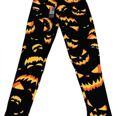 NEW No Boundaries Ankle Length Leggings Women's Halloween Spooky Pumpkins Jr XL