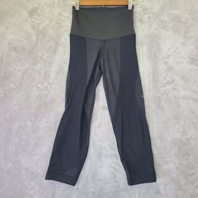 Women's Small Nike Dri-Fit Leggings Black Rib Textured