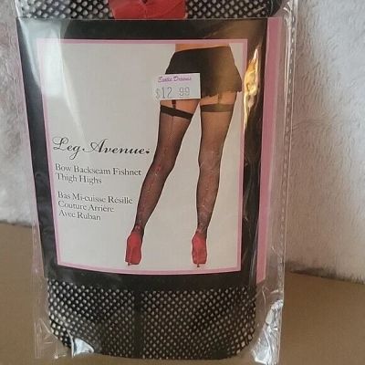 Bow Backseam Fishnets