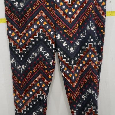 Terra & Sky Women's Plus Size Stretchy Halloween Legging Multicolor 3x (24w-26w)