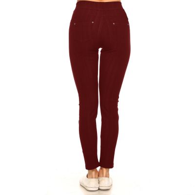 Women's Denim Looks Stretchy Full Length Leggings Long Leggings