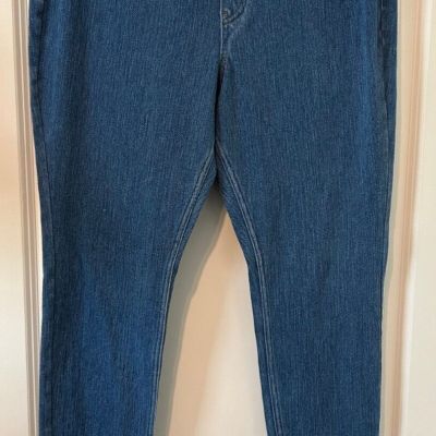 Hue Leggings Womens Extra Large Stretch Pull On Denim Medium Wash Jeggings