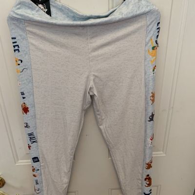 NWT Disney Parks Leggings - Disney Dogs - Full Length M - Blue/Gray Wash