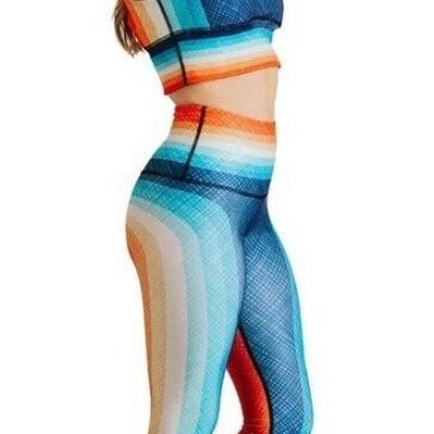 Yoga Democracy Retro Rainbow Leggings