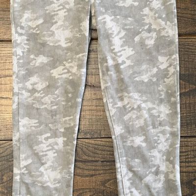 Spanx Pants Women's Medium Camo Ankle Camo Jean Leggings Stretchy Cotton Poly