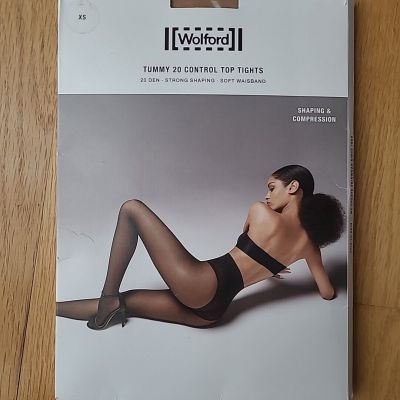 Wolford  18517 Tummy 20 Control Top Tights Gobi Size XS