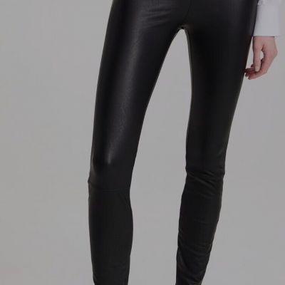 GOOD AMERICAN Better Than Leather Faux Leather Leggings Women's 1 NWOT Black