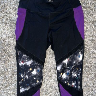 Marvel Her Universe Workout Leggings Avengers Pants Black Plus Size 3 (22-24)