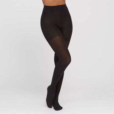 ASSETS by SPANX Original Shaping Tights Women Size 4 No-Dig Waist Black