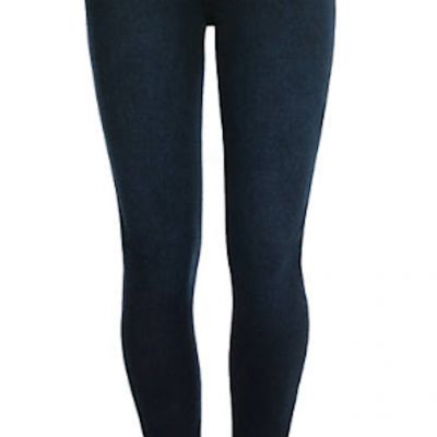 NWT SPANX® Cropped Indigo Knit Leggings Jeggings - Twilight Blue Denim, Small, S