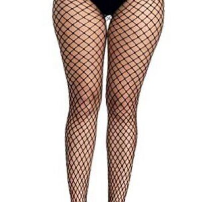 Women's Fishnet Tights High Waist Fishnet Tights Black Fishnet Black-l Hole