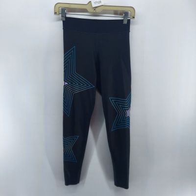 ultracor leggings women size small black star print yoga athletic pullo on