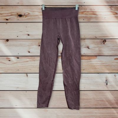 Victoria's Secret PINK Women's High Waist Workout Yoga Leggings Maroon Size M