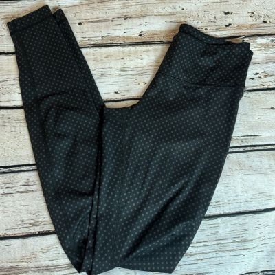 Womens Lululemon Leggings Size 4 Black White Gray Dot Polka Dot