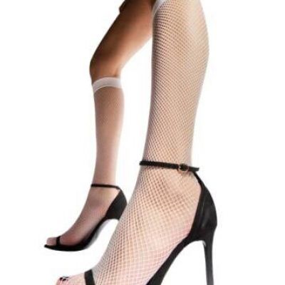 sofsy Knee High Stockings for Women [Made in Italy] - B2. White Knee Highs