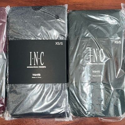 INC International Concepts 4 Pairs of Tights XS/S Free Shipping