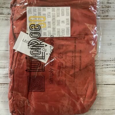 NWT LuLaRoe OS One Size Leggings - Solid Orangish Red