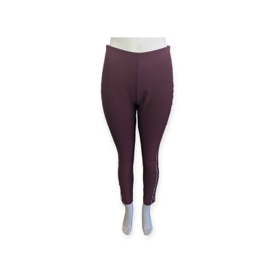 Womens I Believe Leggings Burgundy M