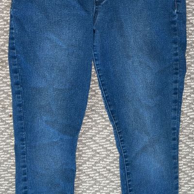 Old Navy Mid Rise Super Skinny Jeggings Size 4 Dark-Wash Pull-On Jeggings