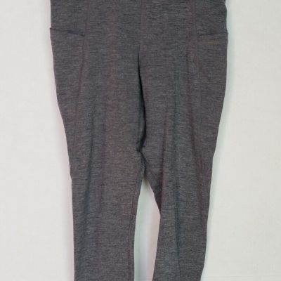 GLYDERO WOMEN'S YOGA WORKOUT STRECH LEGGING PANTS GREY XS