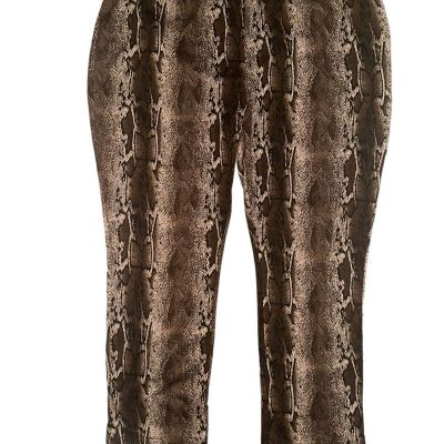 Slinky Brand Women Plus Sz 3X Boot Pant Animal Snakeskin Print Mob Wife Sexy