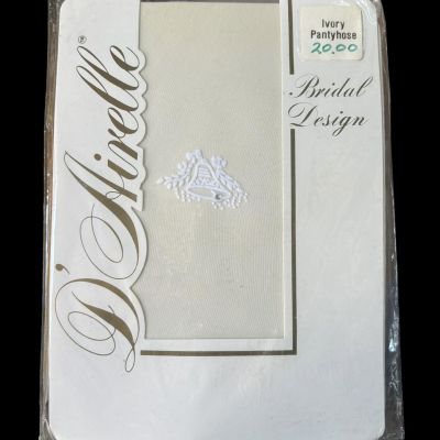 D'Airelle Bridal Ivory One Size Pantyhose 100perc Nylon Aire Hosiery