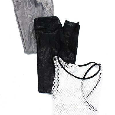 Koral Womens Leggings Mesh Tank Top Gray Black Size Extra Small Small Lot 3