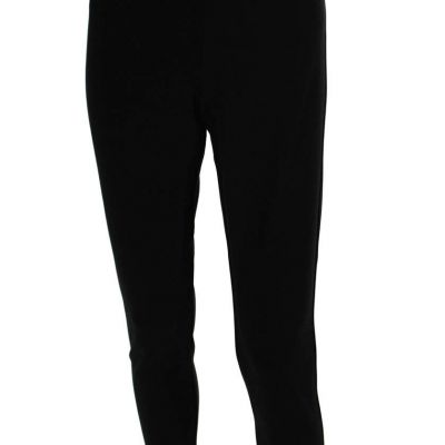 Theory Womens Elastic Waistband Fixture Ponte Shawn Ankle Leggings Black Large