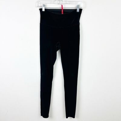 SPANX Black velvet leggings size: M