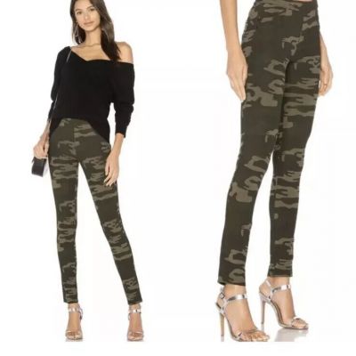 Sanctuary X Anthropologie Grease Runway Camo Leggings Sz M Green Multi