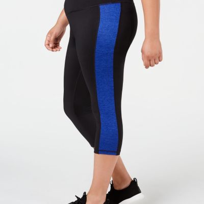 allbrand365 designer Womens Activewear Plus Size Colorblock Capri Leggings2X