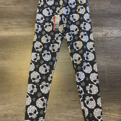 NOBO No Boundaries Skull Halloween Leggings Women's Small (3-5)