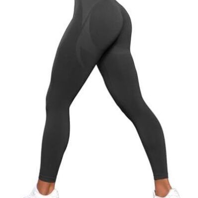 Scrunch Workout Leggings for Women,Seamless High Medium 02-4.0 Anthracite