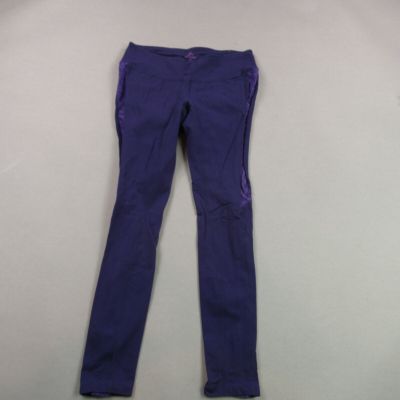 Prana Leggings Womens Medium Tapered Leg Stretch Lightweight Workout Purple