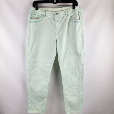 Soft Surroundings Womens Lightweight Mint Green Pants Size M (31x27)