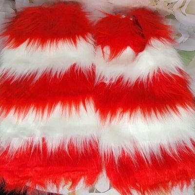 Iheartraves  Furry leg covers - Shoe Covers - music festival  Fun