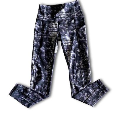 Ododos Women's High-Waist Blue/Abstract Pattern Workout Leggings