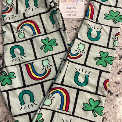 LLR One size St. Patrick's Day Collection Gray with Rainbows and Lucky Charms