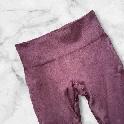 Lululemon Ebb To Street Leggings Size Small Burgundy Ankle Pant Seamless Workout