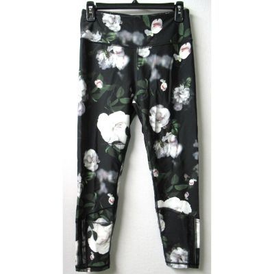 Victoria’s Secret Sport Knockout Black Floral Full Length Legging Size Medium