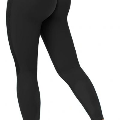 Buauty Workout Leggings for Women High Waisted Scrunch Booty XX-Large, Black