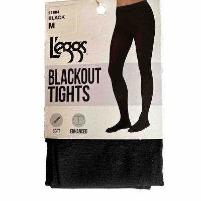 Leggs Blackout Tights Black M Soft Enhanced