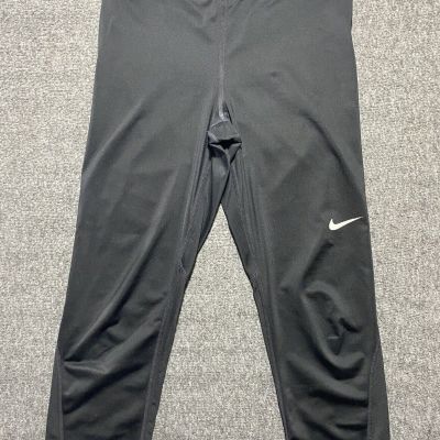 NIKE Pro Dri-Fit Leggings Womens Black Compression Tight Workout - Size M